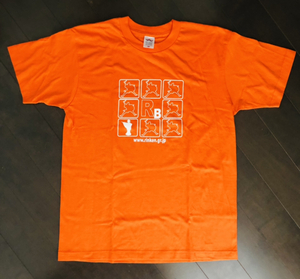  Rinken Ban with autograph T-shirt TOUR Tee orange . shop .. Uehara .. wistaria tree . person Okinawa pop folk song . lamp liking also 