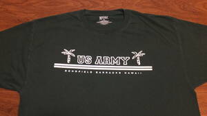 【US ARMY】ハワイ米陸軍第25歩兵師団 Schofield Barracks TシャツサイズXL ワヒアワ スコフィールドバラックス 米陸軍駐屯地 HAWAII