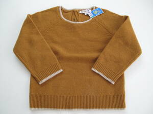 ** cleaning settled CARAMEL caramel wool long sleeve knitted Camel size 2 man and woman use 