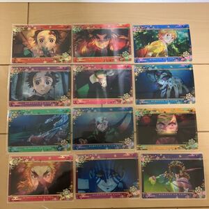 鬼滅の刃 名場面回顧カードチョコスナック3 セミコンプ 煉獄杏寿郎 猗窩座 竈門炭治郎 嘴平伊之助 竈門禰豆子 我妻善逸 魘夢