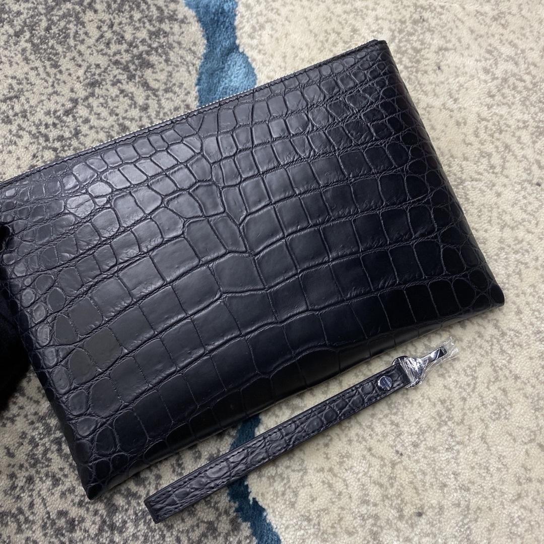 □OPEN特価□本クロコダイルレザー!マット艶ナシタイプ!スリム