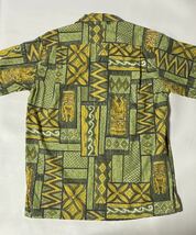 90's Go Barefoot TIKI ティキプリント コットンアロハシャツ Mサイズ USA製 ビンテージ古着 vintage ハワイアン 90年代 80's 60's 70's_画像3