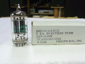 Philips ECG JAN 6189W 12AU7 互換球　Used 動作良好品