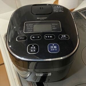 SHARP シャープ マイコン炊飯器 黒 3合炊き