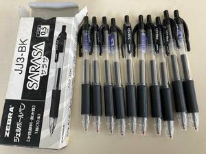 ゼブラ ジェル 黒 ボールペン サラサ 0.5ｍｍ 10本（送料185円）SARASA 水性顔料・耐水性
