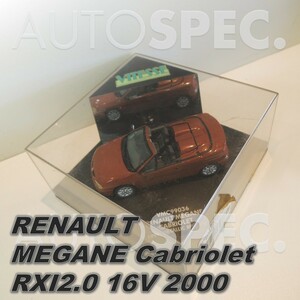 VITESSE　ミニカー　1/43　Megane Cabriolet RXI2.0 16V 2000　メガーヌ　カブリオレ　ビテス　VMC99036