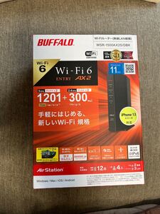 AirStation WiFi6 Ipv6対応 無線LANルーター WSR-1500AX2S/DBK(ブラック)