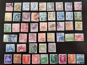 小判切手~動植物国宝 いろいろ 120種 使用済