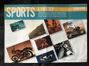 【送料無料】【カタログ】YAMAHA　SPORTS LINEUP｜スポーツ車総合カタログ｜1992年頃｜オートバイ｜ヤマハ発動機【超レア】【保存版】