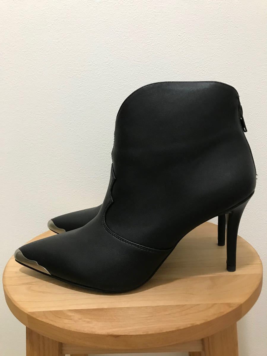 美品】ジュゼッペザノッティ ショートブーツ 黒 ピンヒール ブーティ