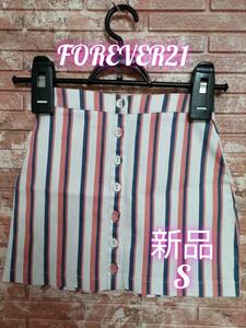 FOREVER21 フォーエバー21 ストライプ柄 ミニスカート sizeS