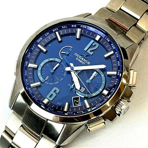 カシオ オシアナス タフソーラー アナログ 腕時計 OCW-T2000C-2AJF メタルバンド チタン ブルー OSEANUS CASIO