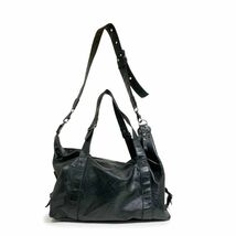 送料無料【AMERICAN RAG CIE アメリカンラグシー】ショルダーバッグ 2WAY BAG ブラック メンズ レディース_画像2