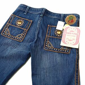  new goods Queen's Low Queen z low boots cut Denim pants jeans size M