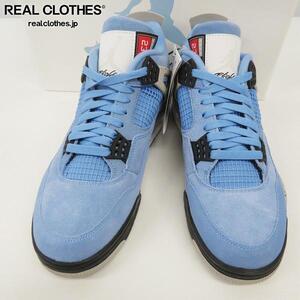 【未使用】NIKE/ナイキ AIR JORDAN 4 RETRO UNIVERSITY BLUE/エアジョーダン4 ユニバーシティブルー CT8527-400/27.5 /080