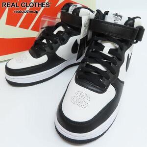 【未使用】NIKE×STUSSY/ナイキ×ステューシー AIR FORCE 1 '07/エアフォース1 MID SP DJ7840-002/25 /080