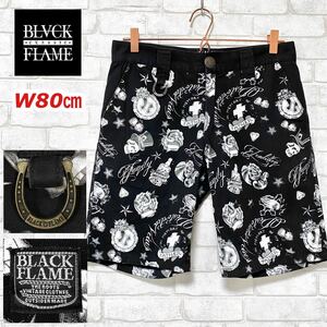 Black Flame black f Ray m Work shorts TATTOOta toe 