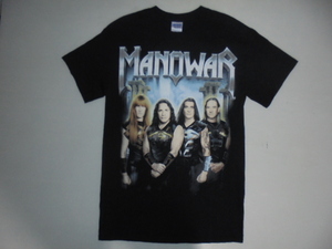 MANOWAR TOKYO, JAPAN 2014 Tシャツ クルーネック 半袖 ブラック S ワンウォッシュ 未使用品