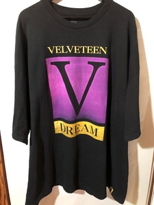 864★大きいサイズ ゆるダボ★USA古着 VELVETEE DREAM ベルベティドリーム ロゴ両面プリントTシャツ　プロレス 黒 ブラック 5XL