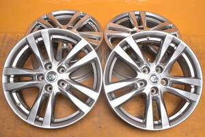 220713501247210　日産 エルグランド　 純正品　18x7.5Ｊ　+55　5Ｈ　PCD114.3　ハブ径66mm　アルミホイール4本セット 