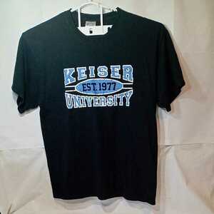 zcl-02t♪アメリカ古着NEXT KEISER UNIVERSITY フロリダ　カイザー大学Tシャツ USサイズ－2XL ブラック ②