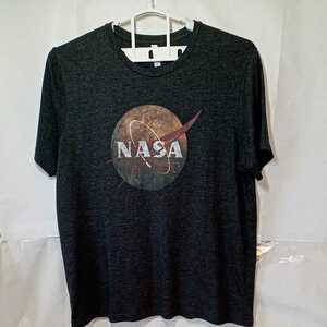 zcl-02t♪アメリカ古着CANVAS -NASA Tシャツ USサイズ－2XL ブラック