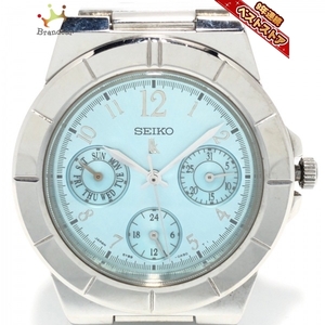 SEIKO(セイコー) 腕時計■美品 LUKIA(ルキア) 5Y89-0B30 レディース ライトブルー