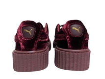 新品 PUMA FENTY by Rihanna CREEPER VELVET クリーパーベルベット スニーカー バーガンディ 364466-02 26cm レディース メンズ_画像4