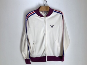 フランス製 ATPモデル アディダス トリコロール ＆ パープルアイボリー ジャージ ヴィンテージ adidas 70s VENTEX 