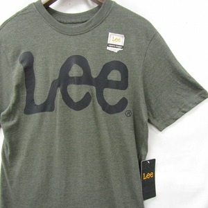 未使用品 サイズ S Lee ロゴ プリント Tシャツ 半袖 グリーン系 リー 古着 ビンテージ 2JU0607