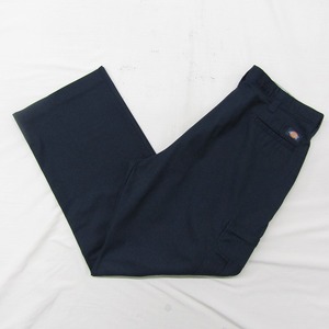 80s Dickies ビッグサイズ W40 L32 ワーク カーゴ チノ パンツ チノパン ネイビー ディッキーズ ストリート 古着 ビンテージ 2JU1550