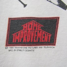 USA製 ビッグサイズ XL 90s HOME IMPROVEMENT TV ツール プリント Tシャツ 半袖 シングル オフィシャル ホワイト 古着 ビンテージ 2J1053_画像6