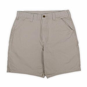 カーハート Carhartt ライトダックペインターショーツ 古着 ショートパンツ (-0580) ベージュ サイズ 34