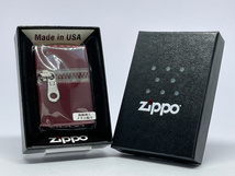 送料無料 ZIPPO[ジッポー] 両面加工 ZIPPAR(ジッパー)イオンレッド_画像4