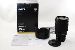 ★Nikon Nikkor Z 50mm f1.2s★奇跡の新品同様品★元箱付★