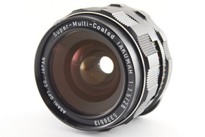 【美品】ペンタックス Pentax Super Takumar 28mm f/3.5 広角 単焦点レンズ M42マウント 試写・動作確認済み！1008237
