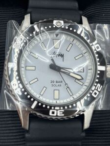 未使用 SEIKO stussy コラボ セイコー ステューシー アクアフォース 30周年記念モデル ダイバー V145-0CE0 ソーラー メンズ 腕時計