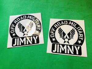 *g64. circle shape Jimny for [ black color ] Air Force sticker 