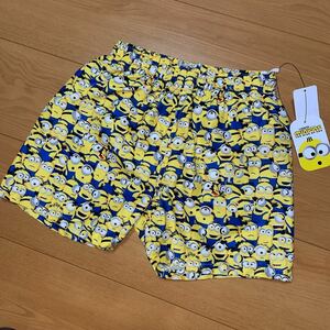 新品 ミニオン 総柄 サーフパンツ 水着 男の子 120㎝ 黄色 海パン