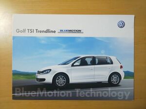 1386/カタログ　VOLKSWAGEN Golf TSI Trendline　全8P　DBA-1KCBZ　2012年1月　フォルクスワーゲン・ゴルフ　ブルーモーション