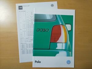 1390/カタログ　VOLKSWAGEN Polo　全36P 　価格表付き　フォルクスワーゲン・ポロ