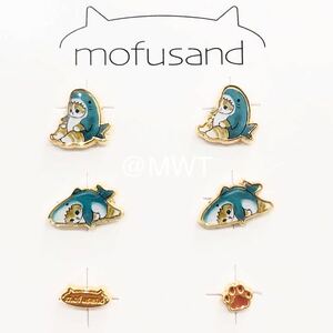 ピアス　サメにゃん　ゴールド　モフサンド　レディース　ファッション　アクセ　アクセサリー　新品　プレゼント　mofusand MWT