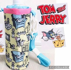トムとジェリー ペットボトルカバー ホルダー 水筒カバー 保冷 保温 ショルダー 肩がけ 斜めがけ レディース キッズ 新品