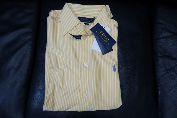 未使用☆POLO RALPH LAUREN　KNIT DRESS SHIRT