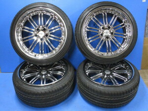 ☆ 深リム 4本 HP DESIGN 8.5J 9.5J PCD112 5穴 225/40ZR19 245/35ZR19 19インチ タイヤ ホイール ベンツ (g066869)