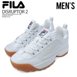 ■新品■FILA フィラ■DISRUPTOR 2 NO-SOW ディスラプター 2■26.0cm■メンズ ダッド シューズ 厚底 アグリーシューズ ホワイト 白 F0430