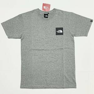 M 新品 ノースフェイス スクエア ロゴ Tシャツ ボックス Square LOGO TEE グレー スクエアロゴ ボックスロゴ ロゴT BOX ヘビーウェイト 綿