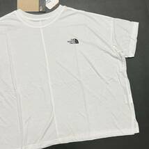 S 新品 ノースフェイス ワイドシルエット オーバーサイズ Ｔシャツ 白 ロゴ ワイド Wide Silhouette Tee ビッグ シルエット ワイドT 幅広_画像3