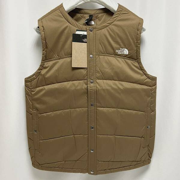 L 新品 ノースフェイス メドウウォームベスト 茶 ダウンベスト Meadow Warm Vest ブラウン ベスト メドウ メドウベスト メドー NORTH FACE