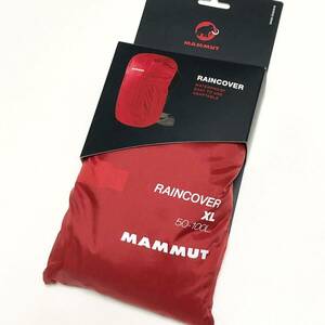 new goods Mammut MAMMUT backpack for rain cover XL large ~100L rucksack waterproof rainwear Raincover red Logo rain bag largish big size 
